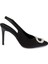 Siyah Vegan-Tekstil Kadın Stiletto - K24I1AY67328-A10 Siyah 3