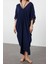 Moda Oversize Plaj Günlük Mesh Dokuma V Yaka Kısa Kol Shift Maxi Boy Elbise 1
