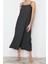 Moda Regular Casual Günlük Bürümcük Örme Kare Yaka Askılı Kol A-Line Midi Boy Elbise 5