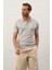 Erkek Slim-Fit Kalıp Polo Yaka Ince Triko T-Shirt Gri - 5012DNGR 1