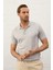 Erkek Slim-Fit Kalıp Polo Yaka Ince Triko T-Shirt Gri - 5012DNGR 2