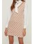 Moda Regular Business Pike Triko V Yaka Uzun Kol Shift Mini Boy Elbise 2