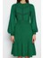 Moda Regular Business Tek Plaka Triko Bisiklet Yaka Uzun Kol A-Line Mini Boy Elbise 1