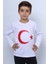 Çocuk Ayyıldız Baskılı Tshirt Uzun Kollu A57 1