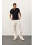 Erkek Yumuşak Dokulu Slim-Fit Kalıp Polo Yaka Ince Triko T-Shirt Koyu Lacivert - 5008DNGR 4