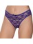 Kadın Likralı Tül Dantel Bikini Mor 1