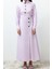 Moda Regular Casual Günlük Poplin Dokuma Gömlek Yaka Uzun Kol A-Line Uzun Boy Tesettür Elbise 1