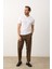 Erkek Basic Slim-Fit Kalıp Polo Yaka Yazlık Triko T-Shirt Beyaz - 5009DNGR 3