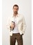 Erkek Basic Slim-Fit Kalıp Polo Yaka Yazlık Triko T-Shirt Beyaz - 5009DNGR 5