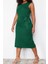 Moda Slim Casual Günlük Süprem Örme Bisiklet Yaka Kolsuz Kol Shift Midi Boy Büyük Beden Elbise 3
