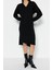 Moda Oversize Casual Günlük Selanik Triko V Yaka Uzun Kol Shift Maxi Boy Elbise 2
