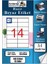 A4 Hazır Etiket 105X40 mm 10 Sayfa 1 Paket 14 Lü Kendinden Yapışkanlı Fotokopi Lazer Inkjet Kağıdı Yazıcılar Için Uyumlu 1