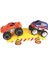 - 6 Pcs Monster Truck Play Set Mavi-Kırmızı 1