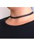 Roe Takı Aksesuar Siyah Choker Kum Boncuk Zigzag Kolye 2