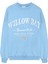 Etiket Aksesuarlı Yazılı Sweatshirt Mavi 1