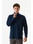 Basic Yarım Fermuarlı Dik Yaka Sweatshirt 2