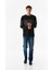 Baskılı Bisiklet Yaka Sweatshirt 3