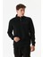 Yazı Baskılı Yarım Fermuarlı Dik Yaka Sweatshirt 1