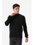 Yazı Nakışlı Dik Yaka Sweatshirt 2