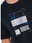 Bisiklet Yaka Baskılı Lacivert Erkek T-Shirt 6dztjs ZJA5Z 1510 3