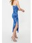 Moda Fit Mezuniyet Balo Tül Örme Carmen Yaka Tek Kol Kol Bodycone Midi Boy Elbise 3