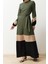 Fit Casual Günlük Terrycotton Dokuma Bisiklet Yaka Uzun Kol Skater Maxi Boy Tesettür Elbise 3