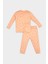 Kız Bebek Pijama Takımı Bisiklet Yaka Çiçekli Uzun Kollu Üst Uzun Alt D8291A5NS 1