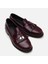 01AYH293860A780 Deri Bordo Kadın Loafer 5