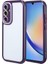 Galaxy A34 Kılıf Kamera Korumalı Renkli Kenar ve Çerçeve Tasarımlı Vitamin Kapak-Derin Mor 1