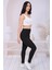 Kadın Yüksel Bel Şardonlu Parlak Toparlayıcı Tayt 4