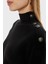 Zylee Yün Karışımlı Regular Fit Balıkçı Yaka Kazak W4BR39Z2WX0 Bayan Kazak W4BR39 Z2WX0 Jblk 5
