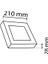 18W Sıva Üstü Kare Beyaz Kasa LED Panel YL15-1800, YL15-1801 Günışığı 3