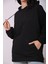 Kadın Kapüşonlu Kargo Cepli Oversize Sweat 1