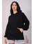 Kadın Kapüşonlu Kargo Cepli Oversize Sweat 2