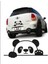 Hediyene Bak Panda Bagajdan Bakan Panda Sticker Araba, Motorsiklet, Laptop, Cam Sticker 1