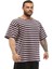 Çizgili Oversize Gym Tişört Big Sam 2525 3