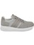 Gri Deri-Tekstil Erkek Sneaker - E24I1AY56869-A40 Gri 3