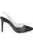 Siyah Vegan-Tekstil Kadın Stiletto - K24I1AY67327-A10 Siyah 3