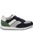 Lacivert Deri-Tekstil Erkek Sneaker - E24I1AY56849-D44 Lacivert 3