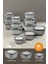12LI 4X(600-1100-1800 Ml) Mikrodalga ve Difrize Uygun Vip Kapaklı Özel Saklama Kabı Seti Antrasit 1