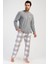 Erkek Uzun Kol Polar Füme Pijama Takım C5T7N0O304 1