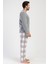 Erkek Uzun Kol Polar Füme Pijama Takım C5T7N0O304 2