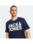 Jack&jones 12158505 Kalın Jack&jones Yazı 0 Yaka Kısa Kol Tshırt Lacivert-8xl 2