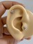 1 Adet G23 Titanium ( Titanyum ) Zirkon Taşlı Tragus Helix Conch Lobe Uyumlu Piercing 2