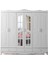 Riga Gardırop-Mdf-Beyaz-240x60x220cm-6 Kapak-Aynalı Kapak-Ücretsiz Nakliye Ve Montaj 1
