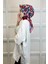 Shecarf Quare Rayon Eşarp - Desenli Avangard Eşarp - Dijital Baskı - Kadın Tesettür 01102 2