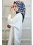 Shecarf Quare Rayon Eşarp - Desenli Avangard Eşarp - Dijital Baskı - Kadın Tesettür 01102 3