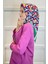 Shecarf Quare Rayon Eşarp - Desenli Avangard Eşarp - Dijital Baskı - Kadın Tesettür 01102 3