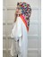 Shecarf Quare Rayon Eşarp - Desenli Avangard Eşarp - Dijital Baskı - Kadın Tesettür 01102 3