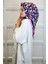 Shecarf Quare Rayon Eşarp - Desenli Avangard Eşarp - Dijital Baskı - Kadın Tesettür 01102 2